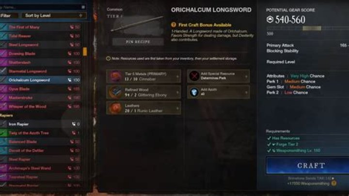 10 best MMORPGs with the best weapon crafting system