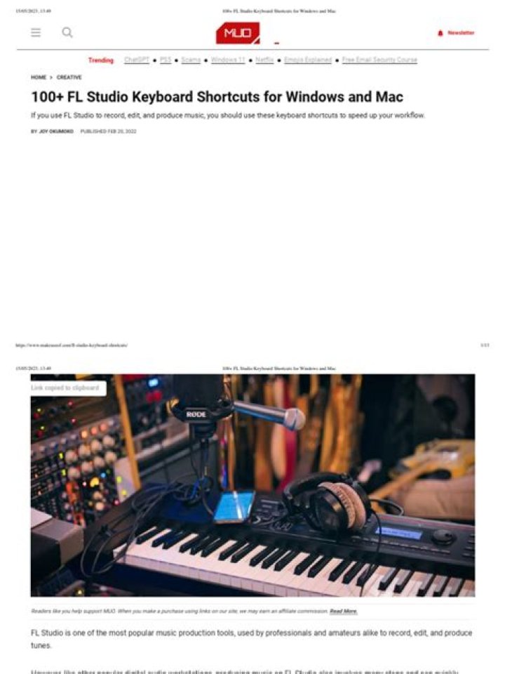 100+ FL Studio Keyboard Shortcuts for Windows and Mac