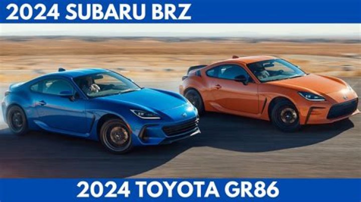 2024 Subaru WRX vs Toyota GR86 Comparison