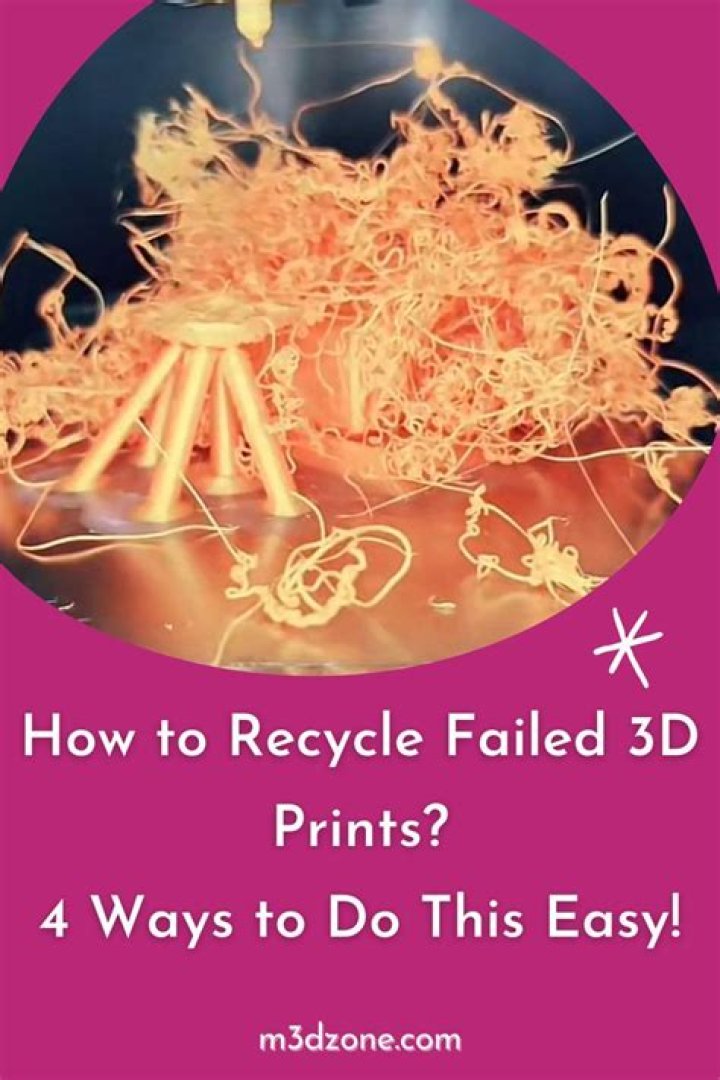 4 Ways to Recycle Failed 3D Prints
