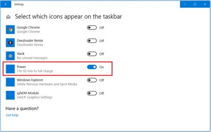 7 Ways to Restore a Missing Battery Icon on the Windows 10 Taskbar