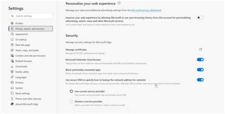 A Guide to the Security Settings in Microsoft Edge