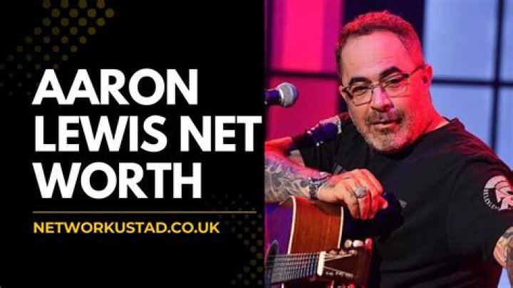 Aaron Lewis Net Worth 2023 [Salary Details]