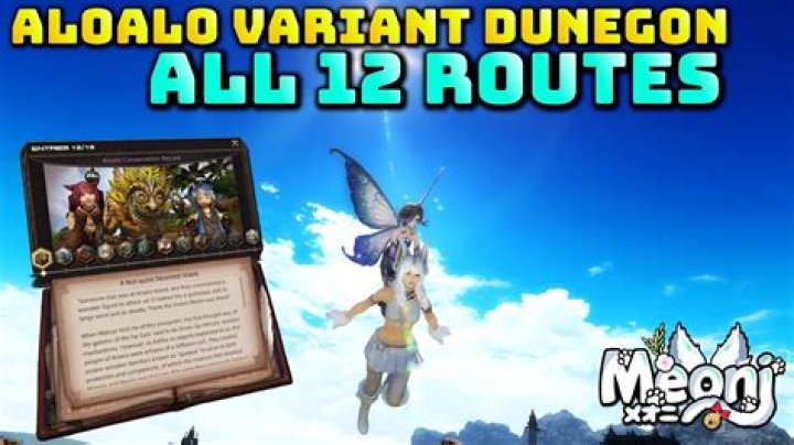 All Aloalo Island Variant Dungeon routes in FFXIV