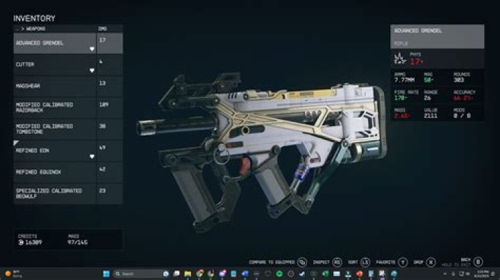 All Starfield weapons stats, explained
