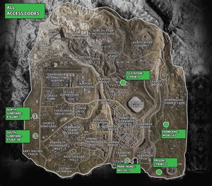 All Warzone bunker codes, locations and red access card details