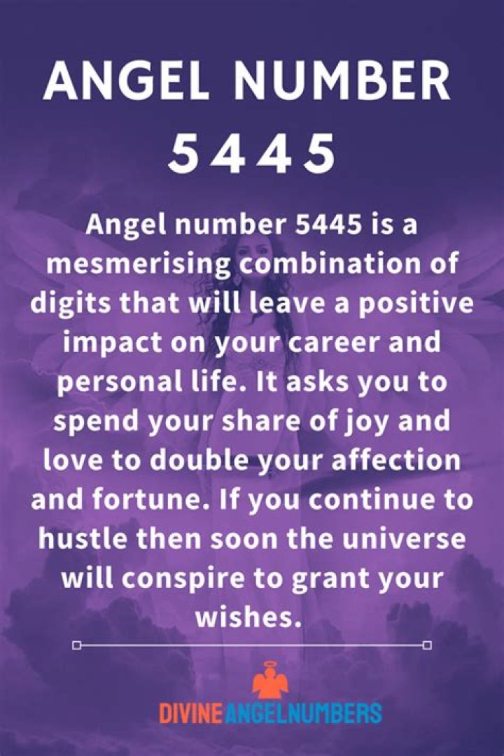 Angel Number 5445 Meaning And Significance