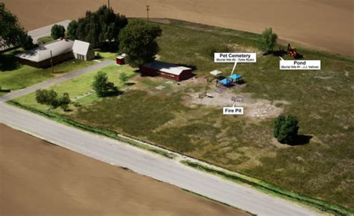 Applying evidence to 3D model of Chad Daybell's property