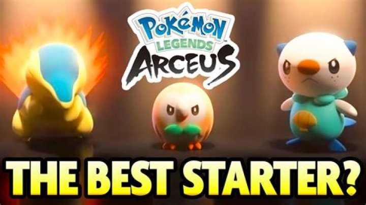 Best starter to pick in Pokemon Legends Arceus