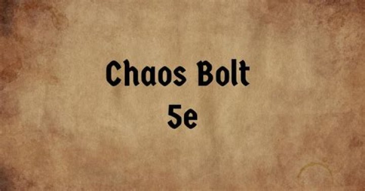 D&D 5E - A slight tweak to the new UA spell: Chaos Bolt