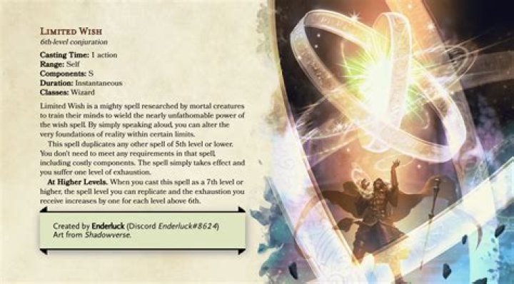 D&D 5E - Limited Wish - Money Maker?