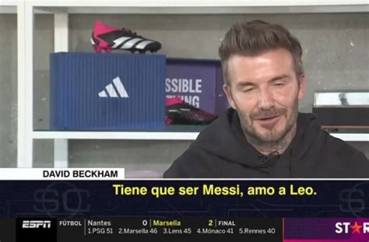David Beckham: “I love Messi for many different reasons”