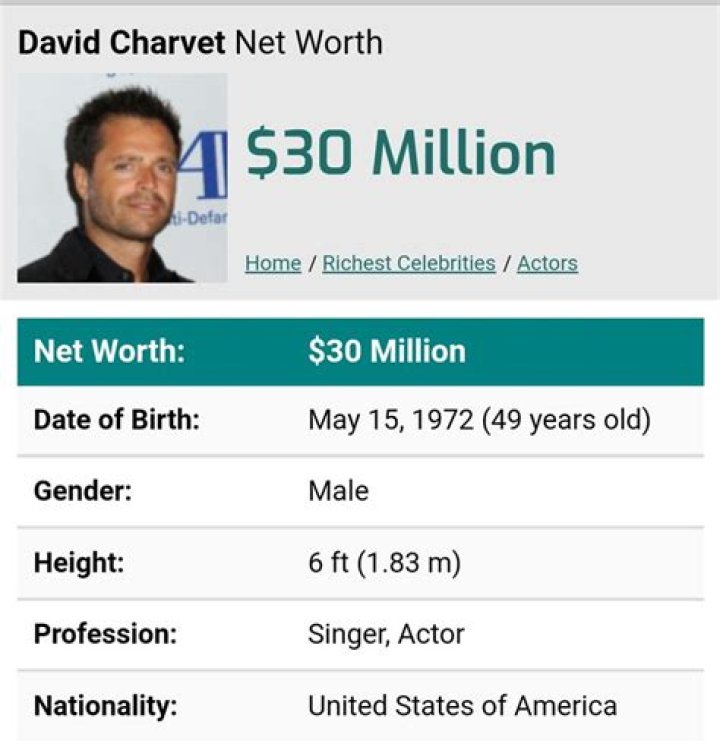 David Charvet Net Worth 2024