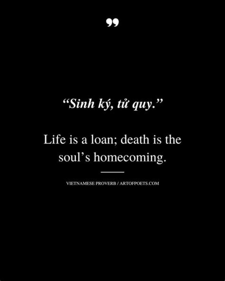 	DEATH IS A HOMECOMING	