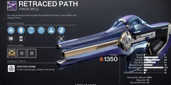 Destiny 2: How to Get Retraced Path Legendary Trace Rifle