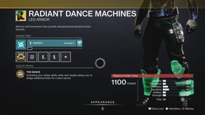 Destiny 2: How to Get the Radiant Dance Machines Exotic Hunter Leg Armor