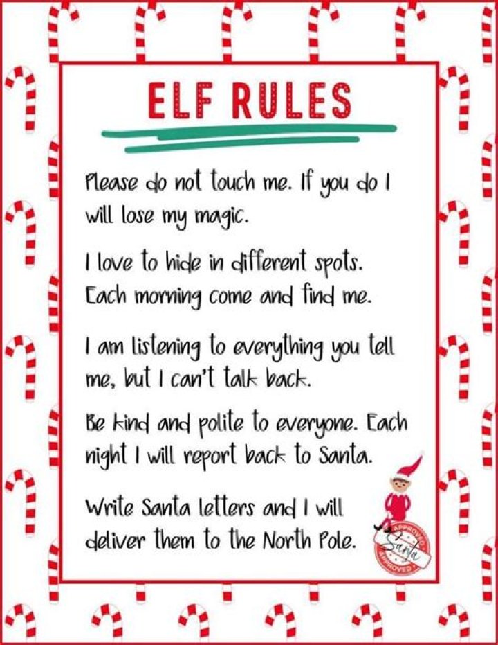Elf on the Shelf Rules
