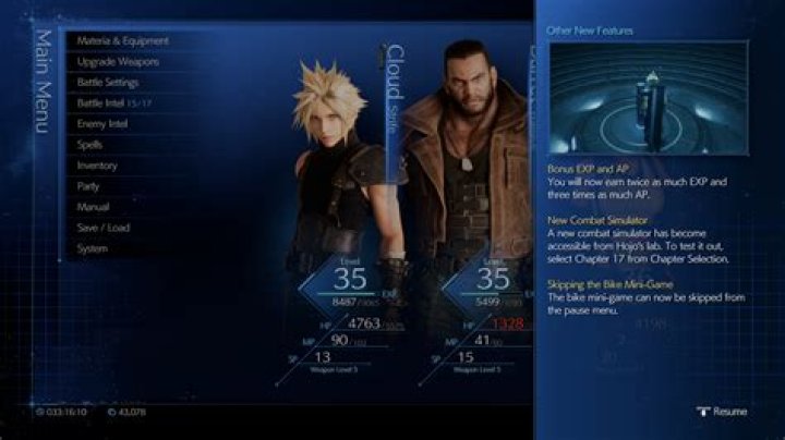 FF7 Remake Level Cap: What's the Max Level?