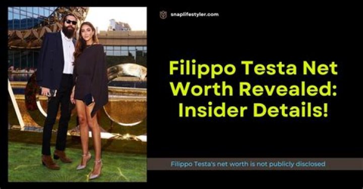 Filippo Testa Net Worth: Insights Into The Wealth Of An Emerging Entrepreneur
