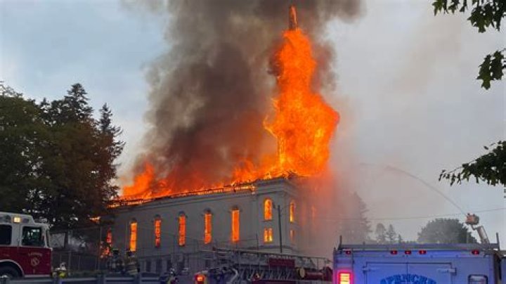 Fire consumes church in Massachusetts