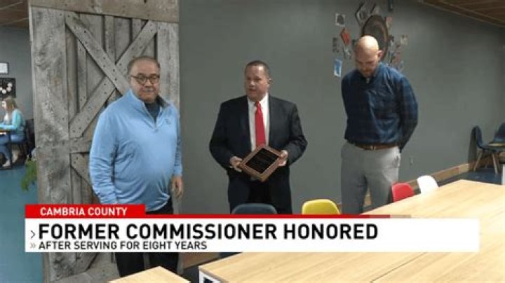 Former Cambria County commissioner honored