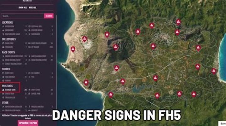 Forza Horizon 5 Danger Signs