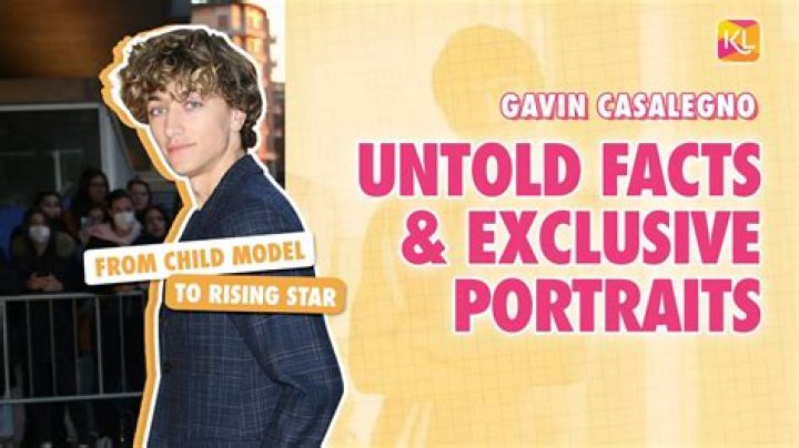 Gavin Casalegno: Rising Star In The Entertainment Industry