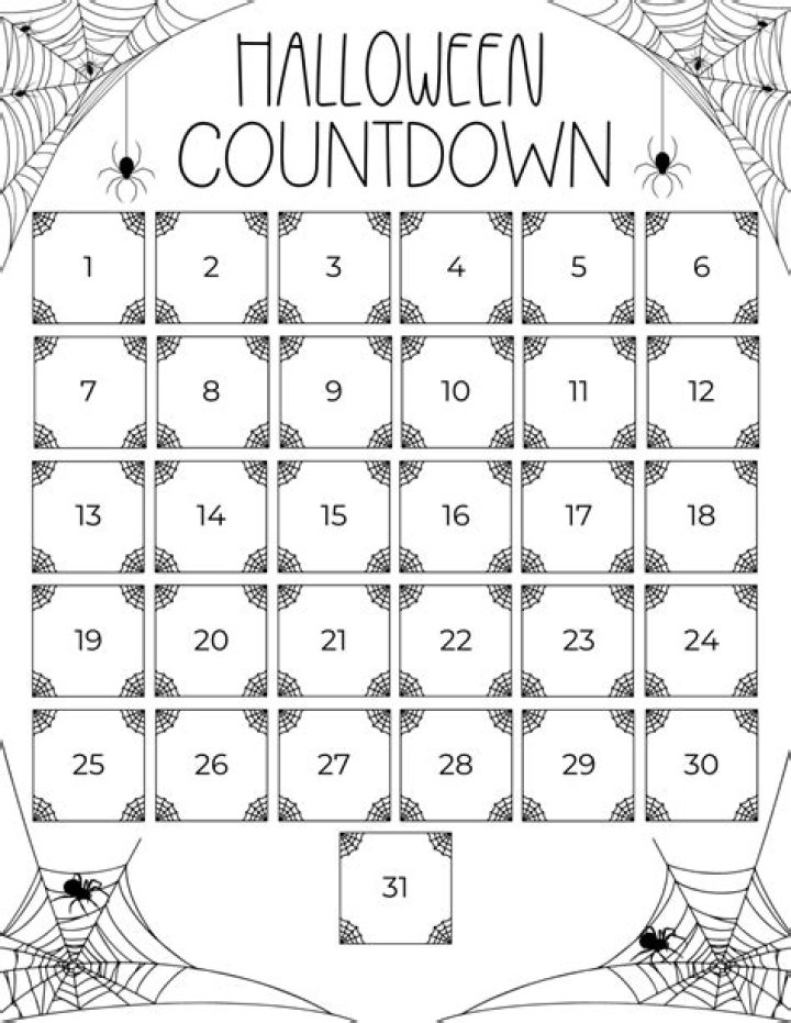 Halloween Countdown Calendar