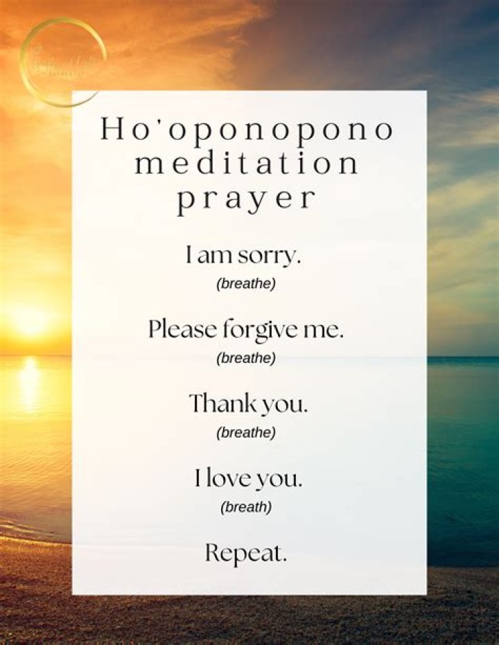 Ho’oponopono Prayer