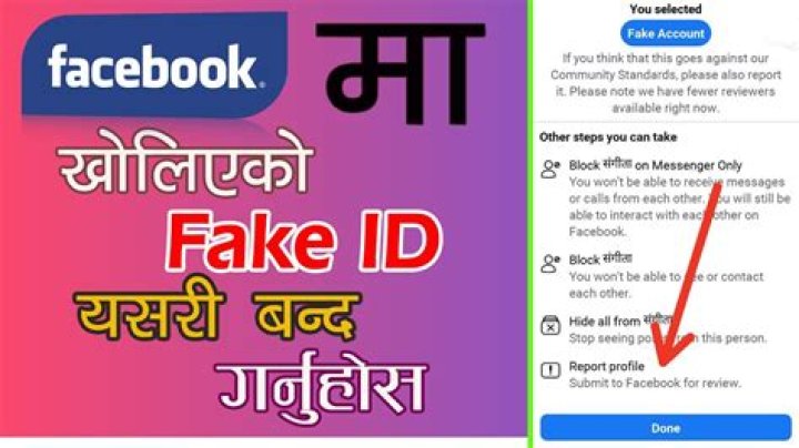 How can I permanently delete a fake Facebook profile someone else created with my data?