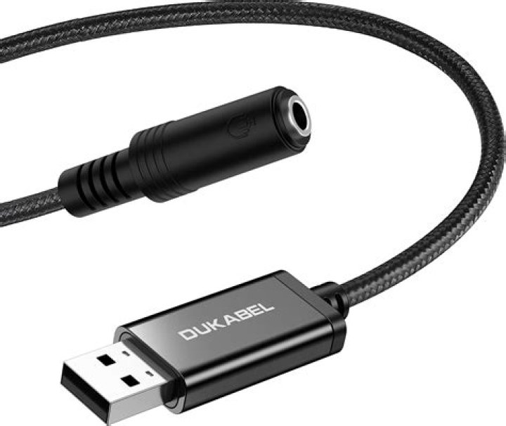 How do I configure a USB to audio jack adapter?
