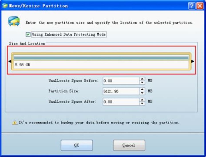 How much space does a Windows XP partition require?