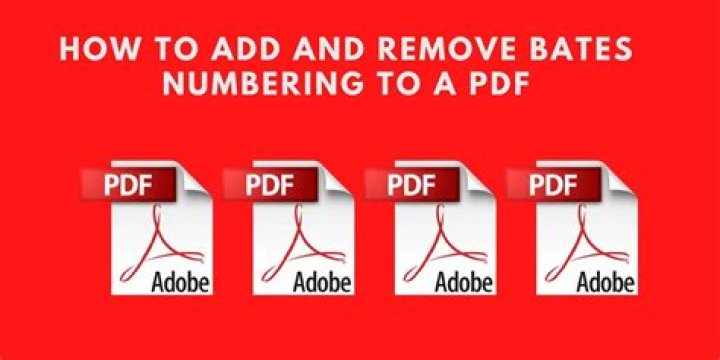 How to Add and Remove Bates Numbering on a PDF
