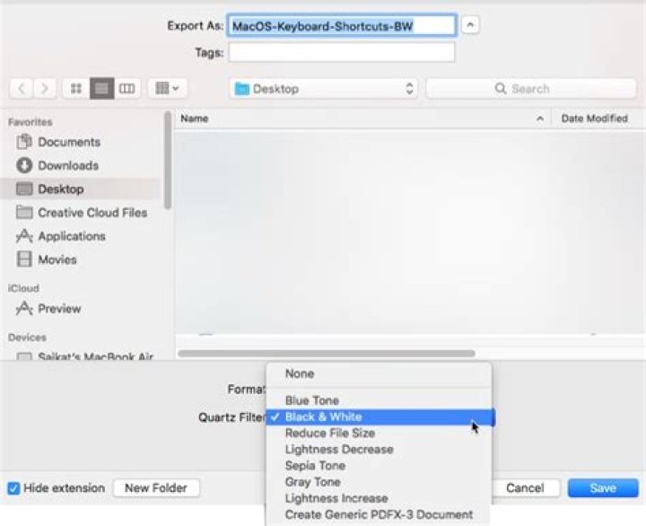 How to Convert Color PDFs to Black-and-White With Preview on Mac
