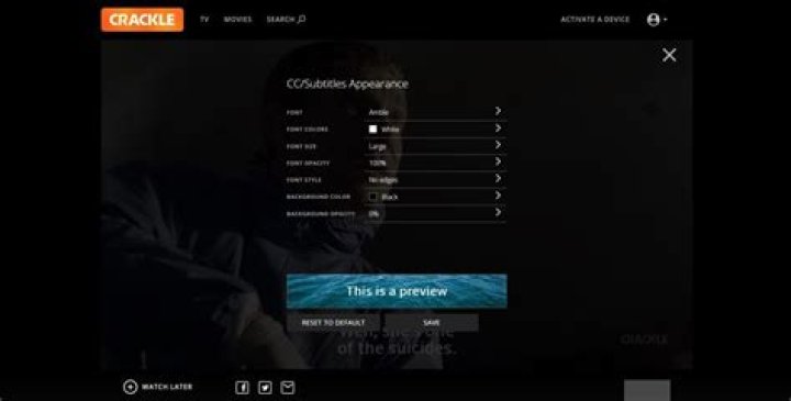How to Enable and Disable Closed Captions on Crackle