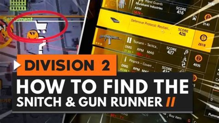 How to Find the Snitch The Division 2