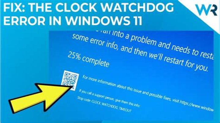 How to Fix the Clock Watchdog Timeout Error in Windows
