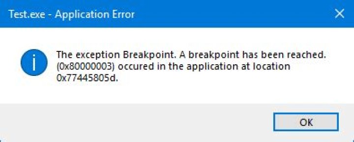 How to Fix the “The Exception Breakpoint Has Been Reached” Error on Windows