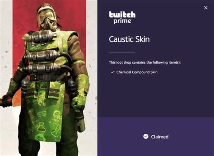 How to get Caustic Twitch Prime skin in Apex Legends for free