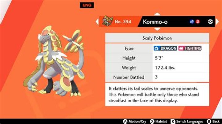 How to get Kommo-o in Pokemon Sword & Shield