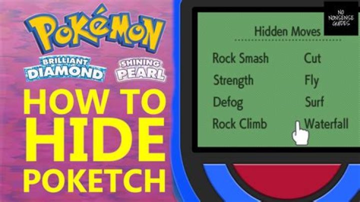 How to Hide Poketch in Pokemon Brilliant Diamond & Shining Pearl