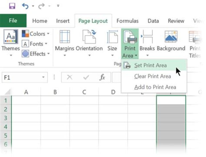 How to Only Print an Area in Microsoft Excel