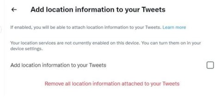 How to Remove Location Tags From Past Tweets