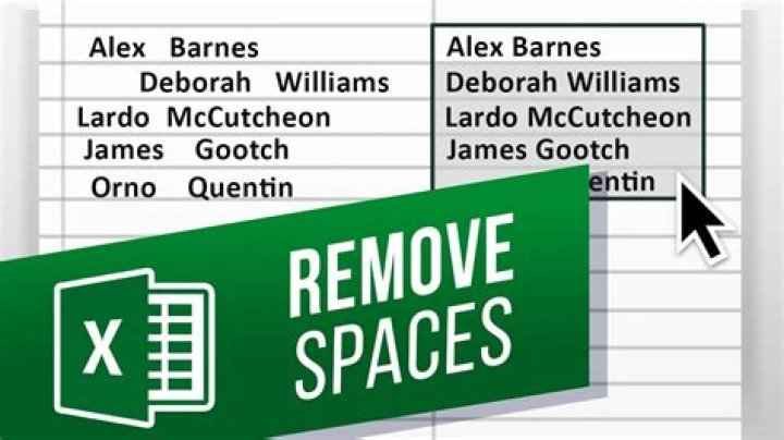 How to Remove Spaces in Excel