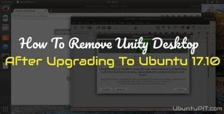 How to Remove the Unity Desktop After Upgrading to Ubuntu 17.10