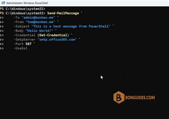 How to Send an Email Using Windows PowerShell