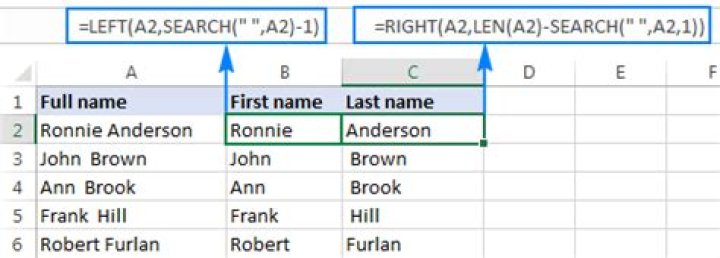 How to Separate First and Last Name in Excel