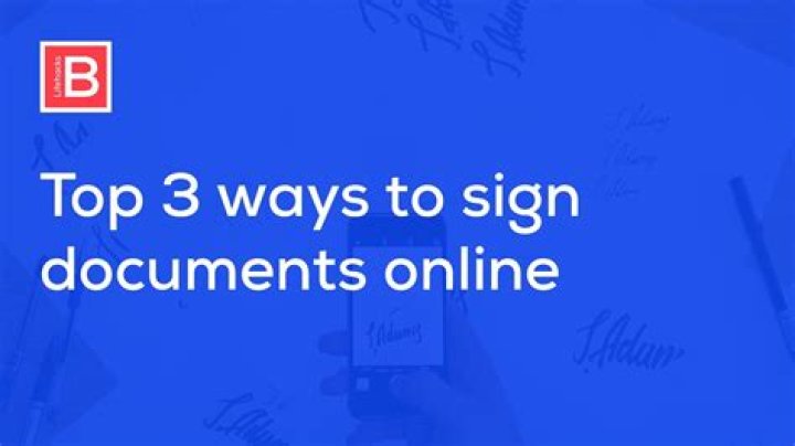 How to Sign a Document Online