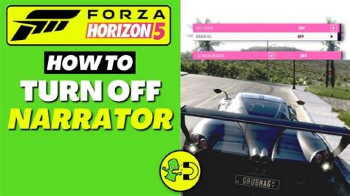 How to Turn Off the Narrator in Forza Horizon 5