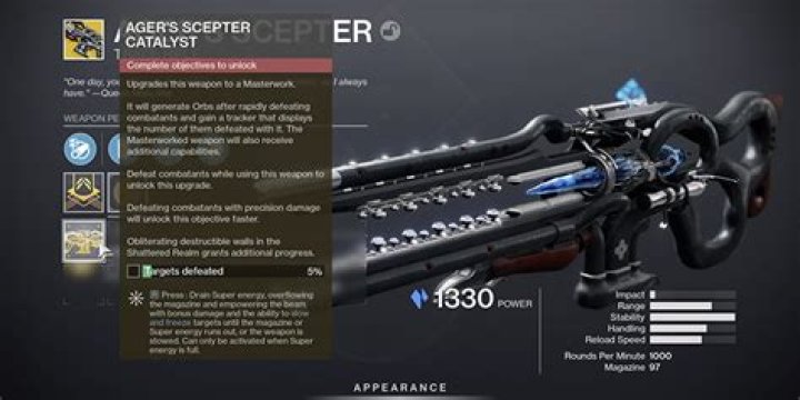 How to unlock Ager's Scepter & catalyst: Destiny 2 Exotic Trace Rifle guide